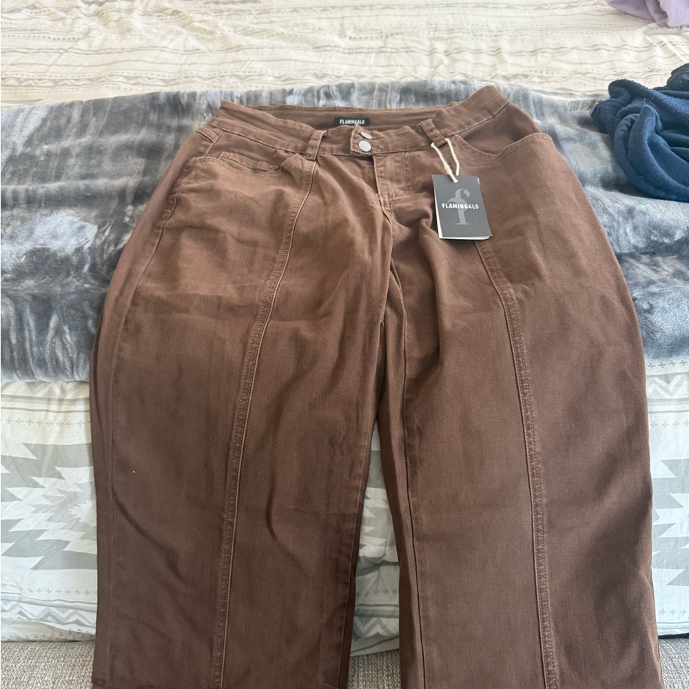 Flannels Women's Straight Leg Jeans - Rich Brown